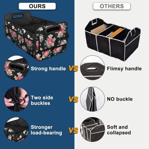 ⚡Men Floral Car Organizers and Storage with 6 Pocket Car Accessoriesizer Trunk - Picture 2 of 6